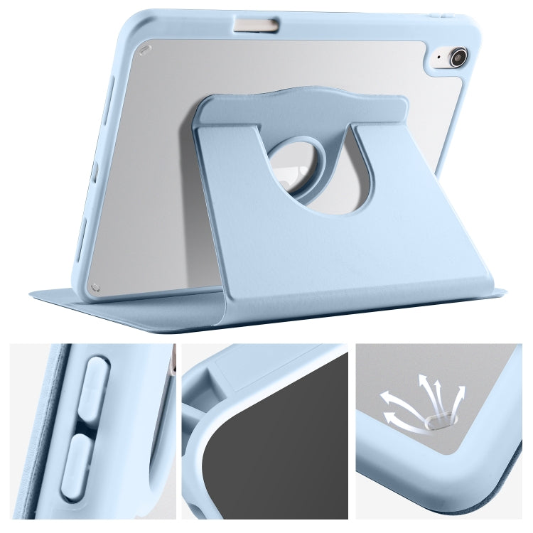 Acrylic 360 Degree Rotation Holder Tablet Leather Case, For iPad 10th Gen 10.9 2022, For iPad 10.2 2022 / 2021 / 2020 / 2019