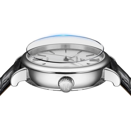 NORTH EDGE AMOY Multifunctional Business Men's Watch Waterproof Leather Mechanical Watch