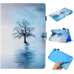 Painted Horizontal Flat Leather Case with Sleep Function & Card Slot & Buckle Anti-skid Strip & Bracket & Wallet, For Huawei MediaPad M5 8.4, For Huawei MediaPad M5 10, For Huawei MediaPad M6 8.4, For Huawei MediaPad M6 10.8, For iPad 2 / 3 / 4