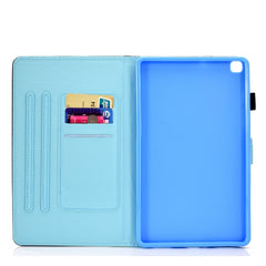 Painted Horizontal Flat Leather Case with Sleep Function & Card Slot & Buckle Anti-skid Strip & Bracket & Wallet, For Galaxy Tab A 8.0 (2019) T290, For Galaxy Tab A 10.1 (2016) T580, For Galaxy Tab A 10.5 T590, For Galaxy Tab S6 T860