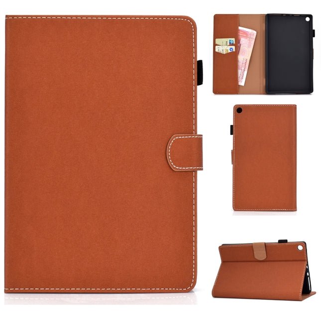 Solid Color Tablet PC Universal Magnetic Horizontal Flip Leather Case with Card Slots & Holder, For Kindle Fire HD8 2016 / 2017, For Kindle Fire HD10 2015 / 2017, For Kindle Paperwhite 4 / 3 / 2 / 1, For Galaxy Tab A 10.1(2016) T580