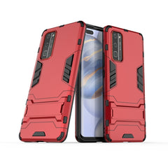 PC + TPU Anti-fall Protective Case with Invisible Holder, For Huawei Honor 30, For Huawei Honor 30 Pro