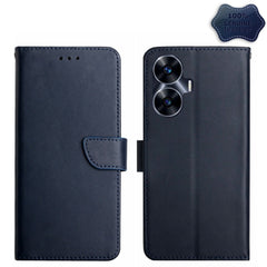Genuine Leather Fingerprint-proof Flip Phone Case, For Realme C55, For Xiaomi Redmi Note 12 4G Global, For Honor X9a 5G / Magic5 Lite, For Honor X5 4G