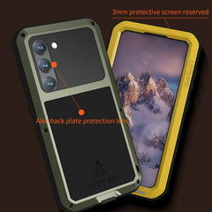 LOVE MEI Metal Shockproof Life Waterproof Dustproof Phone Case, For Samsung Galaxy S23 5G, For Samsung Galaxy S23+ 5G, For Samsung Galaxy S23 Ultra 5G