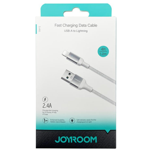 JOYROOM S-UL012A10 Extraordinary Series 2.4A USB-A to 8 Pin Fast Charging Data Cable, 20W 8 Pin, 1.2m