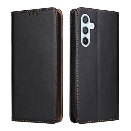 Fierre Shann PU Genuine Leather Texture Leather Phone Case, For Samsung Galaxy A54 5G