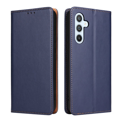 Fierre Shann PU Genuine Leather Texture Leather Phone Case, For Samsung Galaxy A54 5G