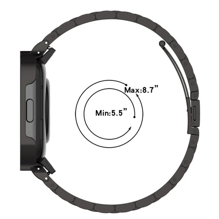 2 in 1 Three-bead Metal Watch Band with Watch Frame, For Xiaomi Redmi Watch 3 / Mi Watch Lite 3