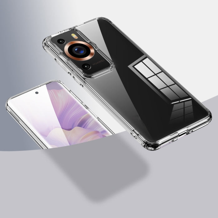 For Huawei P60 Pro Armor Clear TPU Hard PC Phone Case(Clear)