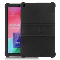 Tablet PC Silicone Protective Case with Invisible Bracket, For Galaxy Tab A 10.1 (2019) T510, For Galaxy Tab S5e T720