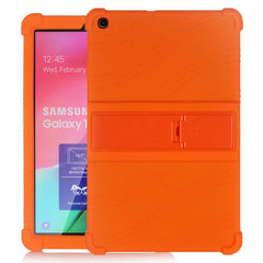 Tablet PC Silicone Protective Case with Invisible Bracket, For Galaxy Tab A 10.1 (2019) T510, For Galaxy Tab S5e T720