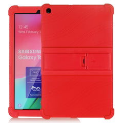 Tablet PC Silicone Protective Case with Invisible Bracket, For Galaxy Tab A 10.1 (2019) T510, For Galaxy Tab S5e T720