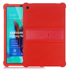 Tablet PC Silicone Protective Case with Invisible Bracket, For Galaxy Tab A 10.1 (2019) T510, For Galaxy Tab S5e T720