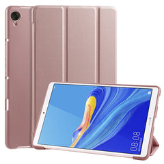 3-folding Horizontal Flip PU Leather + Shockproof Honeycomb TPU Case with Holder, For Huawei MediaPad M6 8.4 inch, For Huawei MediaPad M6 10.8 inch, For Huawei MatePad Pro 10.8 inch, Huawei MediaPad T5 10 inch