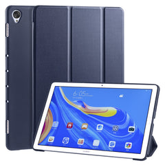 3-folding Horizontal Flip PU Leather + Shockproof Honeycomb TPU Case with Holder, For Huawei MediaPad M6 8.4 inch, For Huawei MediaPad M6 10.8 inch, For Huawei MatePad Pro 10.8 inch, Huawei MediaPad T5 10 inch