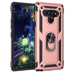 For LG Stylo 6 Shockproof TPU + PC Protective Case with 360 Degree Rotating Holder, For LG Stylo 6