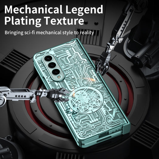 Mechanical Legend Integrated Electroplating All-inclusive Phone Case, For Samsung Galaxy Z Fold4 5G