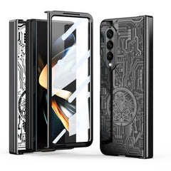 Mechanical Legend Integrated Electroplating All-inclusive Phone Case, For Samsung Galaxy Z Fold4 5G