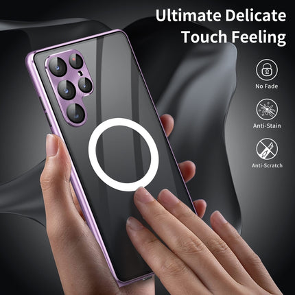 HD Full Cover Magsafe Magnetic Metal Tempered Glass Phone Case