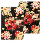 For Galaxy Tab A 8.0 (2019) T290 / Black Peony Flower
