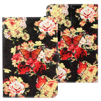 For iPad 10.2 / Black Peony Flower