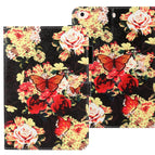 For iPad Mini 4 / 3 / 2 / 1 / Black Peony Flower