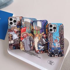 Oil Painting Glossy PC Phone Case, For iPhone 13 Pro Max, For iPhone 12, For iPhone 12 Pro, For iPhone 12 Pro Max, For iPhone 11, For iPhone 11 Pro Max