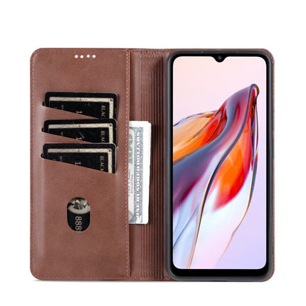 AZNS Magnetic Calf Texture Flip Leather Phone Case