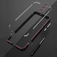 Aurora Series Lens Protector + Metal Frame Phone Case, For Samsung Galaxy S23 5G, For Samsung Galaxy S23+ 5G, For Samsung Galaxy S23 Ultra 5G