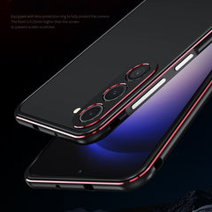 Aurora Series Lens Protector + Metal Frame Phone Case, For Samsung Galaxy S23 5G, For Samsung Galaxy S23+ 5G, For Samsung Galaxy S23 Ultra 5G