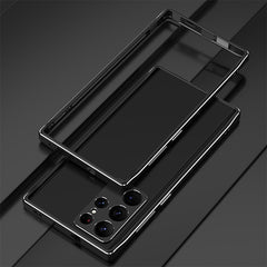 Aurora Series Lens Protector + Metal Frame Phone Case, For Samsung Galaxy S23 5G, For Samsung Galaxy S23+ 5G, For Samsung Galaxy S23 Ultra 5G