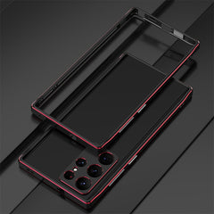 Aurora Series Lens Protector + Metal Frame Phone Case, For Samsung Galaxy S23 5G, For Samsung Galaxy S23+ 5G, For Samsung Galaxy S23 Ultra 5G