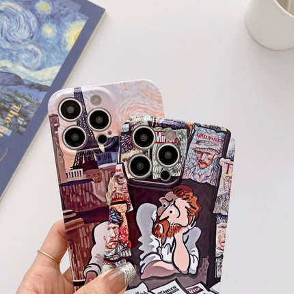 Precise Hole Oil Painting Glossy PC Phone Case, For iPhone 12 Pro, For iPhone 12 Pro Max, For iPhone 11, For iPhone 11 Pro Max