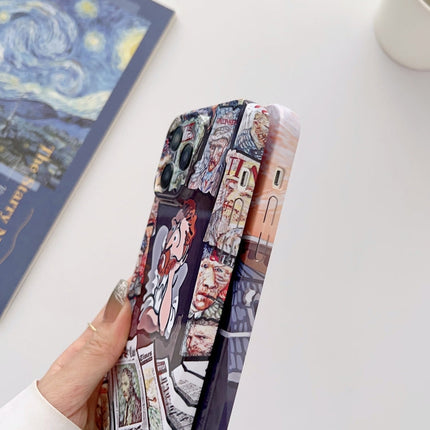 Precise Hole Oil Painting Glossy PC Phone Case, For iPhone 12 Pro, For iPhone 12 Pro Max, For iPhone 11, For iPhone 11 Pro Max