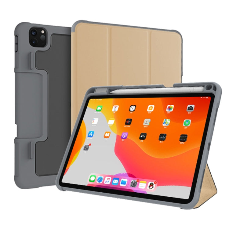 Mutural Horizontal Flip PC + TPU + PU Leather Case with Holder & Pen Slot, For iPad Pro 11 inch (2021) / (2020), For iPad Pro 12.9 inch 2022 / 2021 / 2020