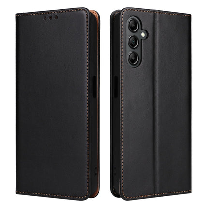 Fierre Shann PU Genuine Leather Texture Leather Phone Case, For Samsung Galaxy A14 5G, For Samsung Galaxy A23, For Samsung Galaxy A34 5G