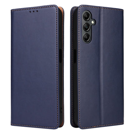 Fierre Shann PU Genuine Leather Texture Leather Phone Case, For Samsung Galaxy A14 5G, For Samsung Galaxy A23, For Samsung Galaxy A34 5G