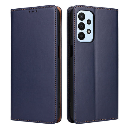 Fierre Shann PU Genuine Leather Texture Leather Phone Case, For Samsung Galaxy A14 5G, For Samsung Galaxy A23, For Samsung Galaxy A34 5G