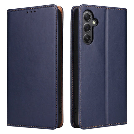 Fierre Shann PU Genuine Leather Texture Leather Phone Case, For Samsung Galaxy A14 5G, For Samsung Galaxy A23, For Samsung Galaxy A34 5G