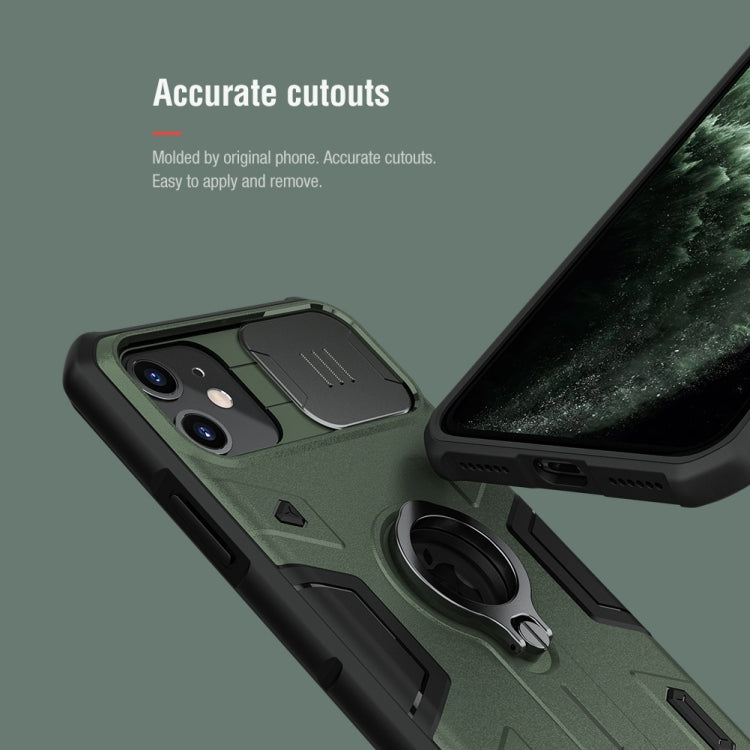 NILLKIN Shockproof CamShield Armor Protective Case with Invisible Ring Holder, For iPhone 11, For iPhone 11 Pro, For iPhone 11 Pro Max