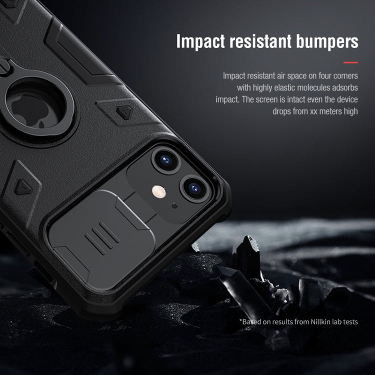 NILLKIN Shockproof CamShield Armor Protective Case with Invisible Ring Holder, For iPhone 11, For iPhone 11 Pro, For iPhone 11 Pro Max