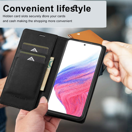 LC.IMEEKE RFID Anti-theft Leather Phone Case, For Samsung Galaxy A34 5G