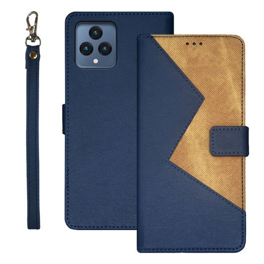 idewei Two-color Splicing Leather Phone Case, For T-Mobile REVVL 6 5G, For Motorola Moto G23/G13, For Motorola Moto G73