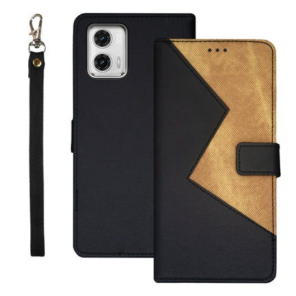 idewei Two-color Splicing Leather Phone Case