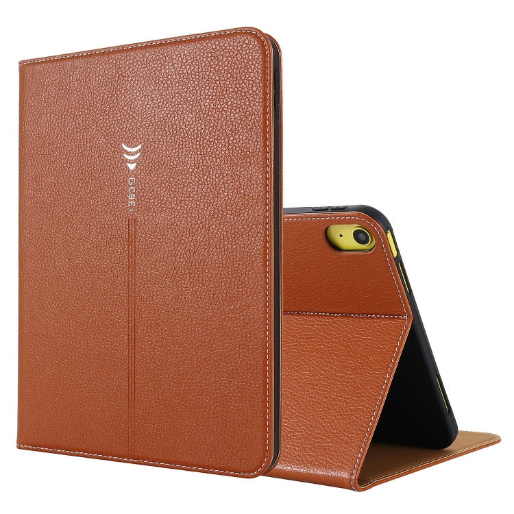 GEBEI Silk Texture Flip Tablet Leather Case, For iPad 10th Gen 10.9 2022