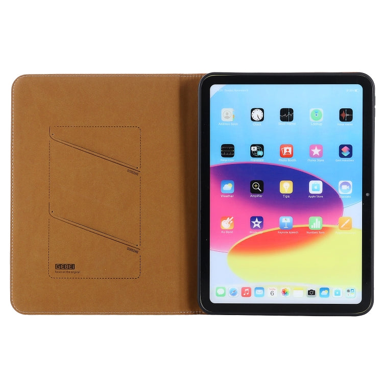 GEBEI Silk Texture Flip Tablet Leather Case, For iPad 10th Gen 10.9 2022