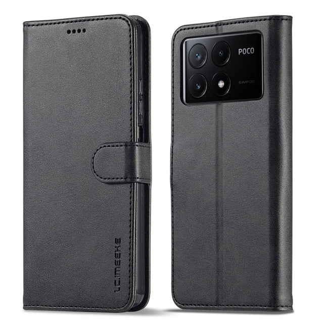 LC.IMEEKE Calf Texture Leather Phone Case, For Xiaomi Poco X6 Pro, For Xiaomi Redmi Note 13 5G, For Xiaomi Redmi Note 13 Pro+, For Xiaomi Redmi Note 13 Pro 5G