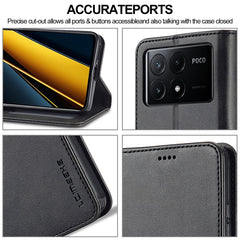 LC.IMEEKE Calf Texture Leather Phone Case, For Xiaomi Poco X6 Pro, For Xiaomi Redmi Note 13 5G, For Xiaomi Redmi Note 13 Pro+, For Xiaomi Redmi Note 13 Pro 5G