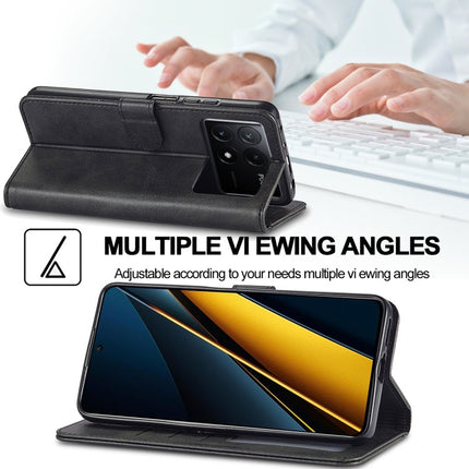 LC.IMEEKE Calf Texture Leather Phone Case, For Xiaomi Poco X6 Pro, For Xiaomi Redmi Note 13 5G, For Xiaomi Redmi Note 13 Pro+, For Xiaomi Redmi Note 13 Pro 5G