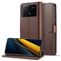 LC.IMEEKE Calf Texture Leather Phone Case, For Xiaomi Poco X6 Pro, For Xiaomi Redmi Note 13 5G, For Xiaomi Redmi Note 13 Pro+, For Xiaomi Redmi Note 13 Pro 5G